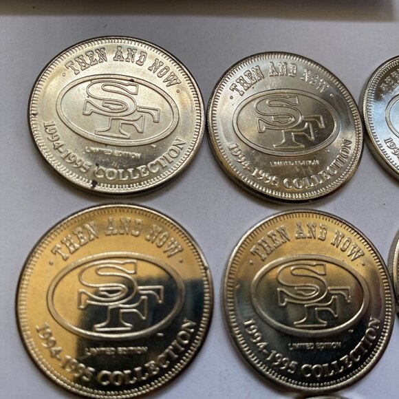 San Francisco 49ers then and now 1994-95 collectable coins 12 of 20 Lot #11 - Picture 5 of 11